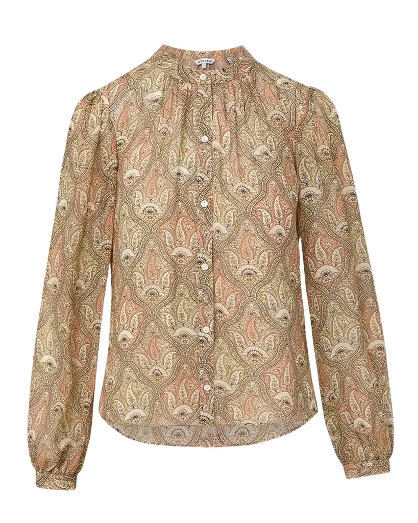 Ashlynn Long-Sleeve Silk Blouse Ashlynn Long-Sleeve Silk Blouse