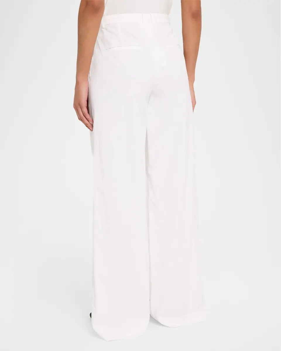 Vince Camille Mid-Rise Cotton-Blend Trousers | Thumbnail 3 Vince Camille Mid-Rise Cotton-Blend Trousers | Thumbnail 3