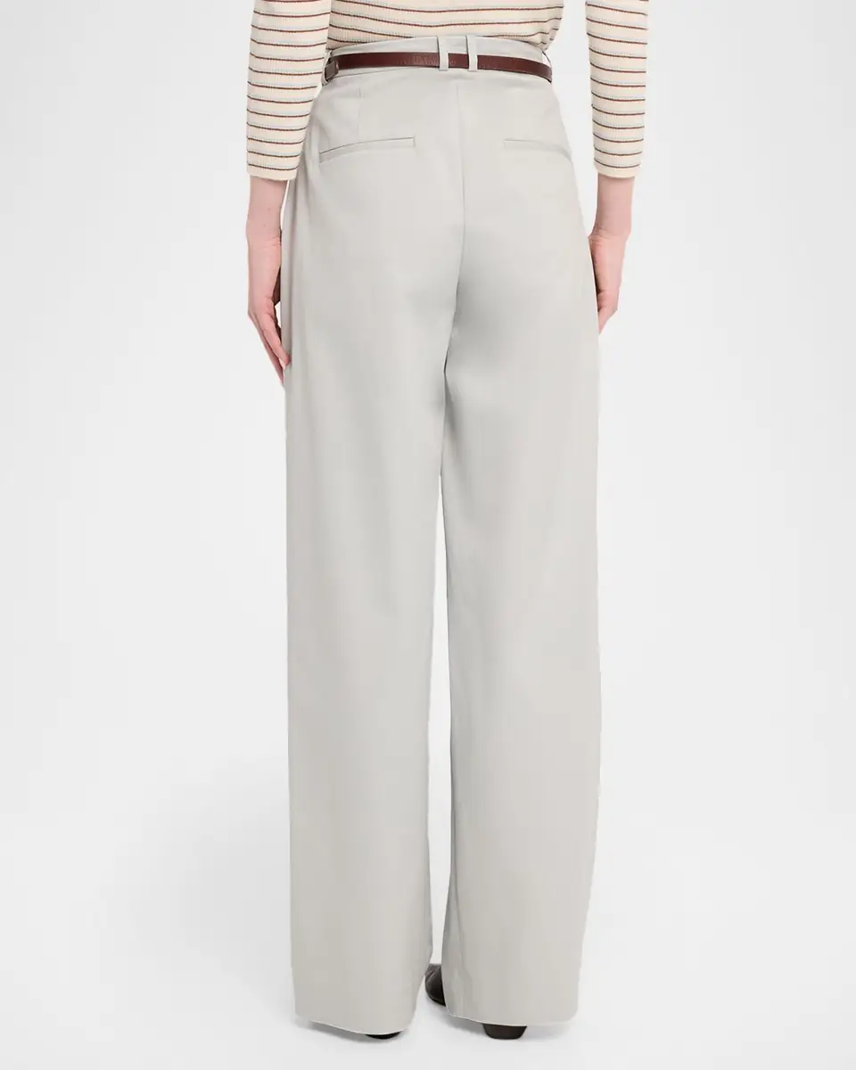 Vince Camille Mid-Rise Cotton-Blend Trousers | Thumbnail 3 Vince Camille Mid-Rise Cotton-Blend Trousers | Thumbnail 3