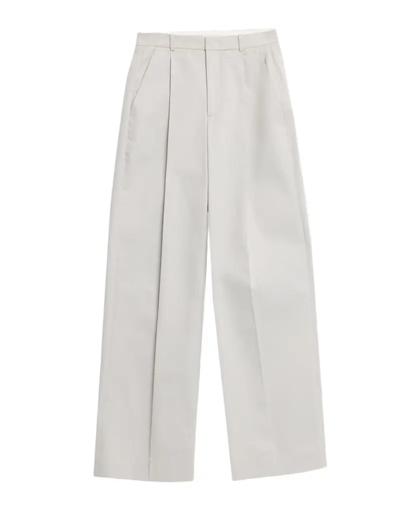 Vince Camille Mid-Rise Cotton-Blend Trousers
