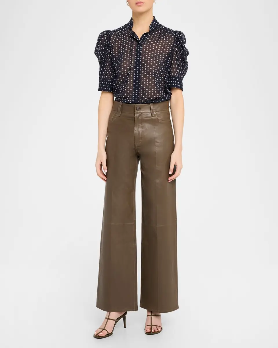 FRAME The Tie Print Gillian Blouse | Thumbnail 2 FRAME The Tie Print Gillian Blouse | Thumbnail 2