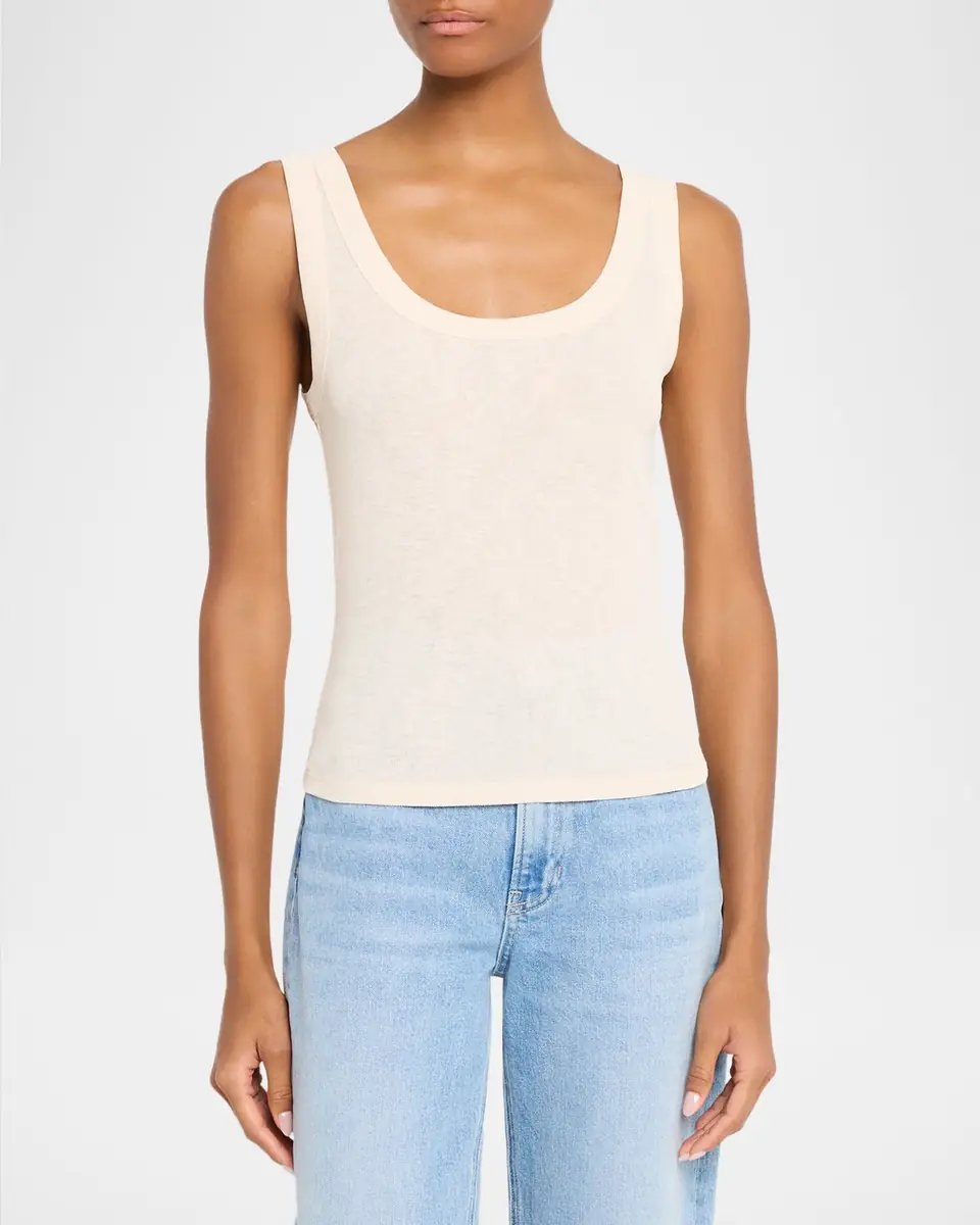 Veronica Beard Belvedere Jersey Scoopneck Tank Top | Thumbnail 4 Veronica Beard Belvedere Jersey Scoopneck Tank Top | Thumbnail 4