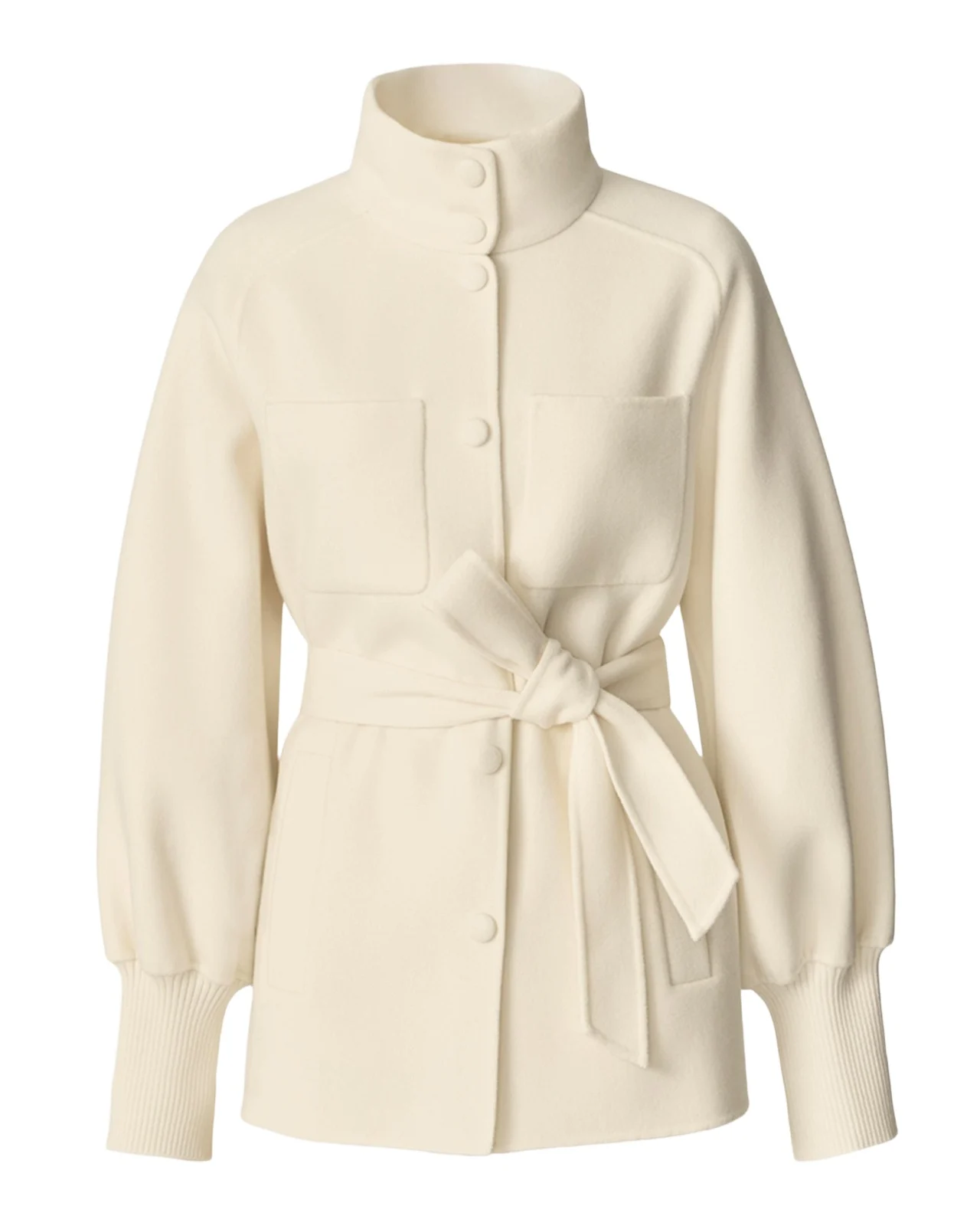 Mackage Shania Belted Double-Face Wool Jacket