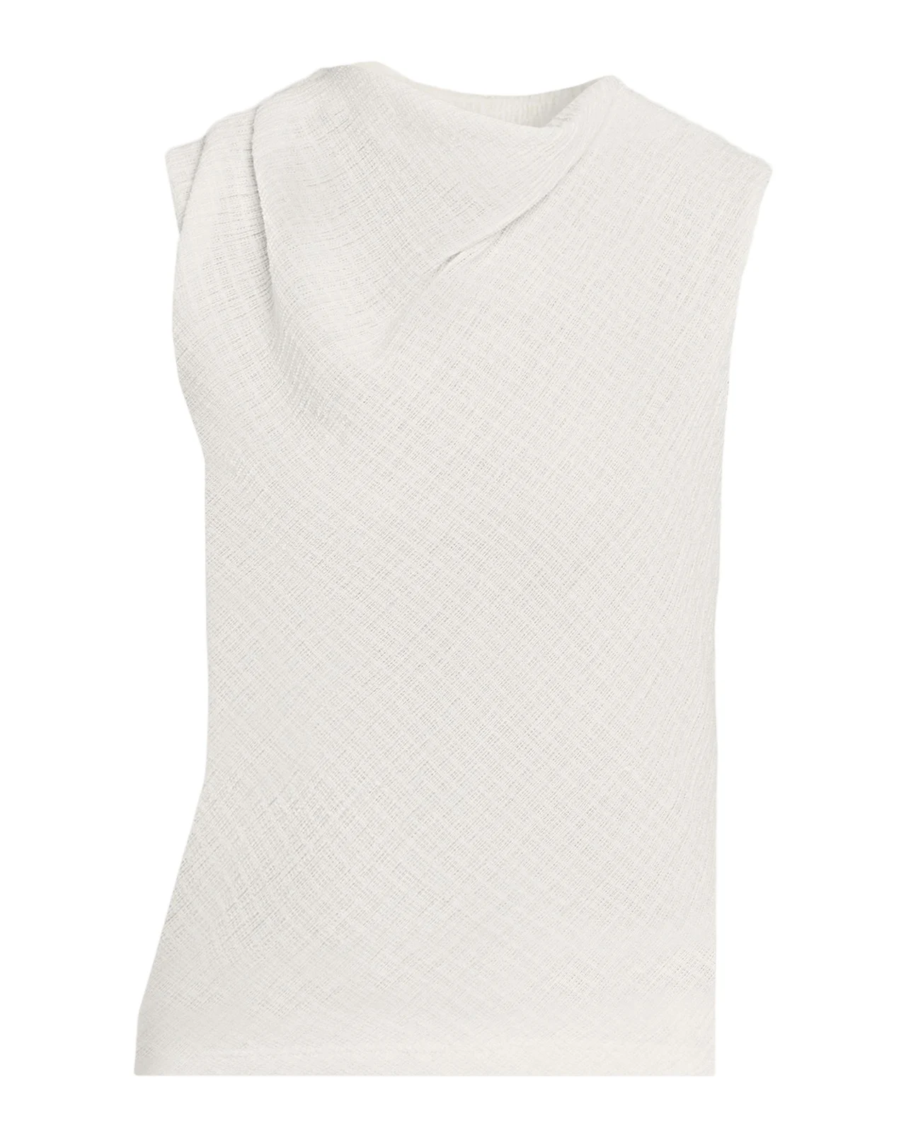 Vince Shadow Grid Cowl-Neck Top | Thumbnail 1 Vince Shadow Grid Cowl-Neck Top | Thumbnail 1
