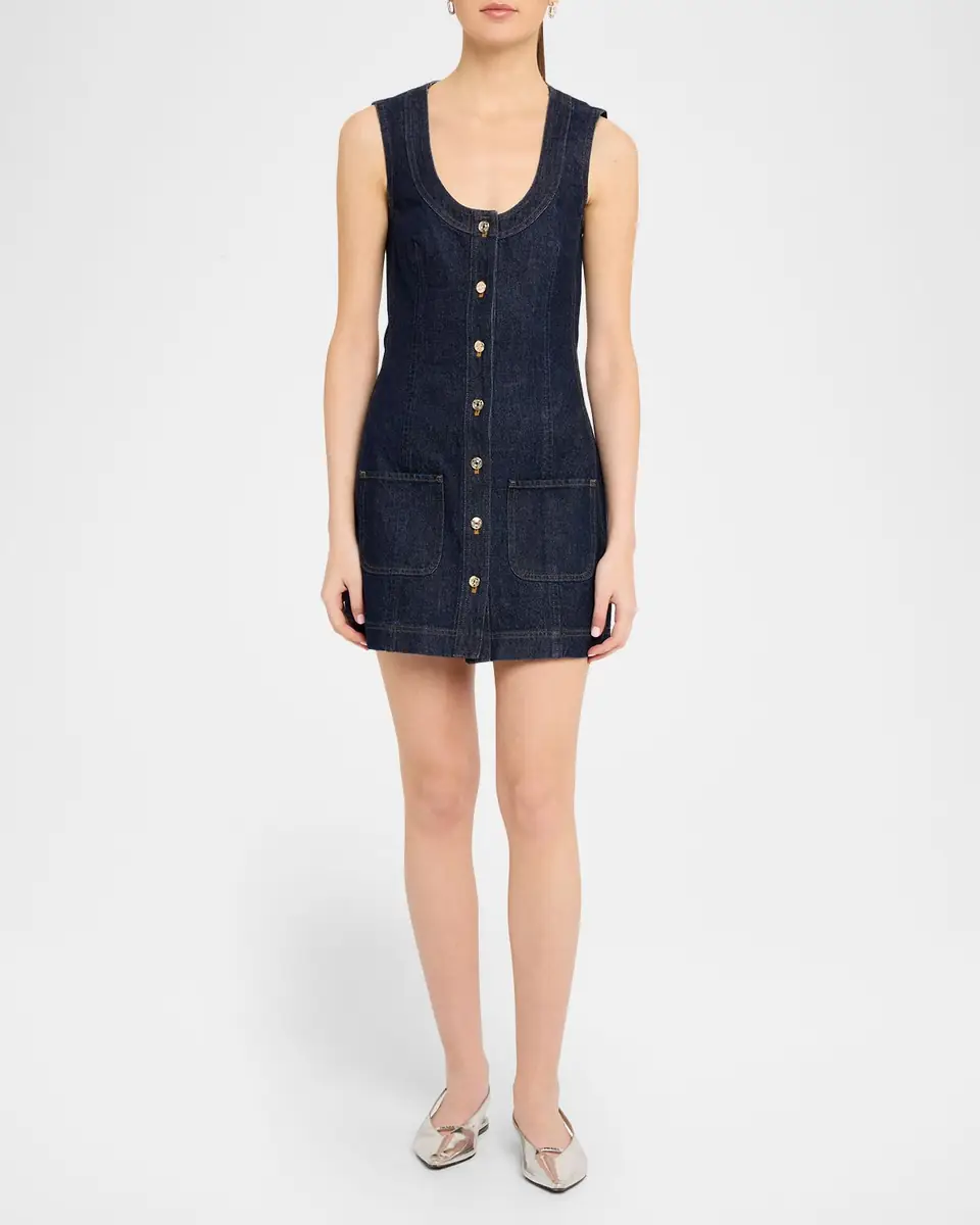 FRAME The Patch Pocket Mini Dress | Thumbnail 2