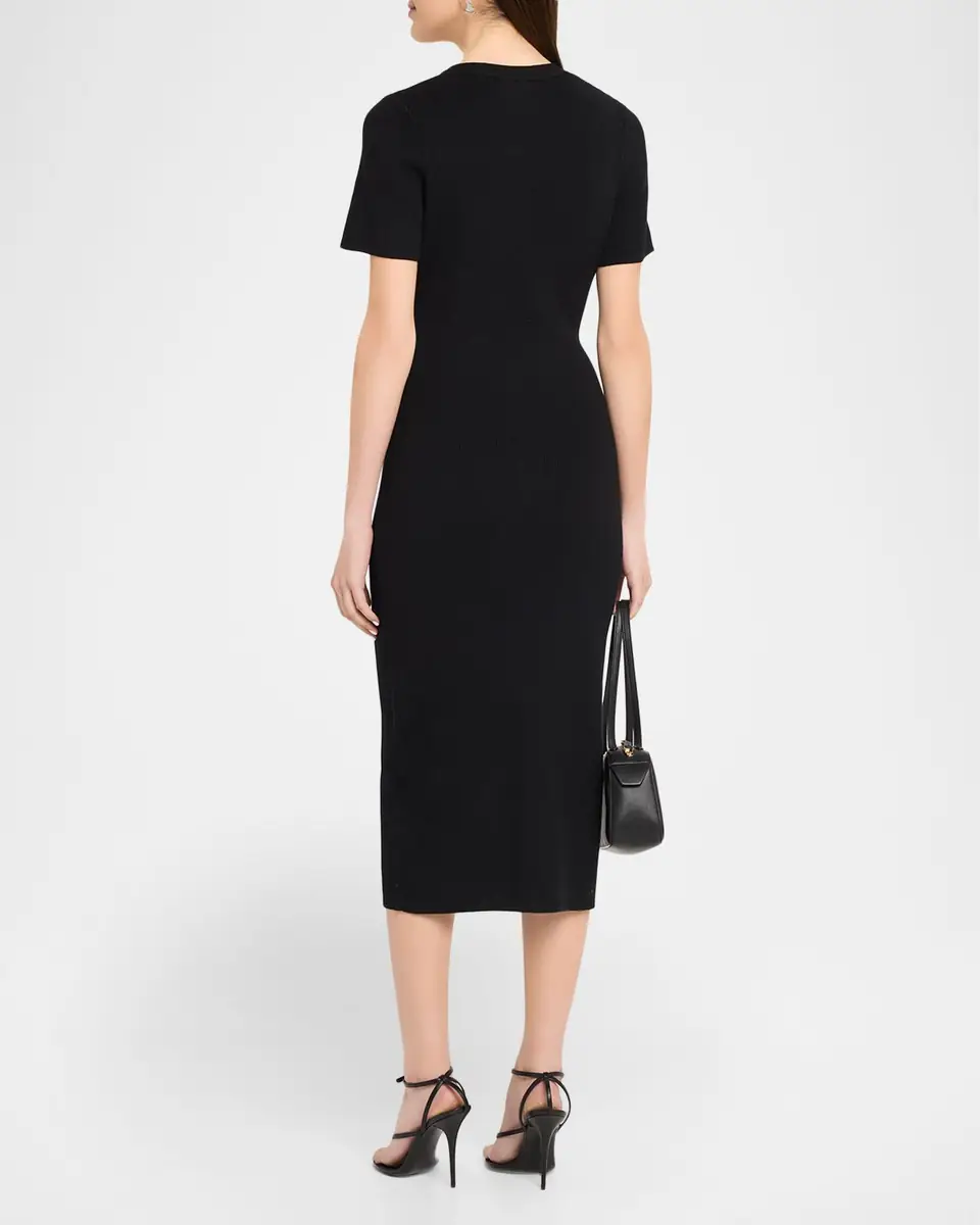 Toccin Agnes Ribbed Tie-Front Shirtdress | Thumbnail 3 Toccin Agnes Ribbed Tie-Front Shirtdress | Thumbnail 3
