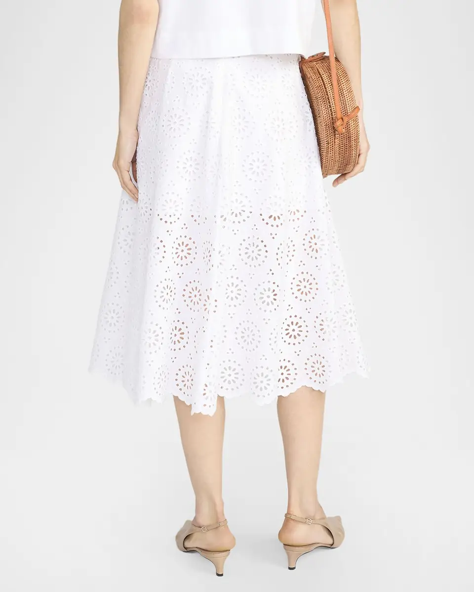 FRAME The Solstice Eyelet Skirt | Thumbnail 3