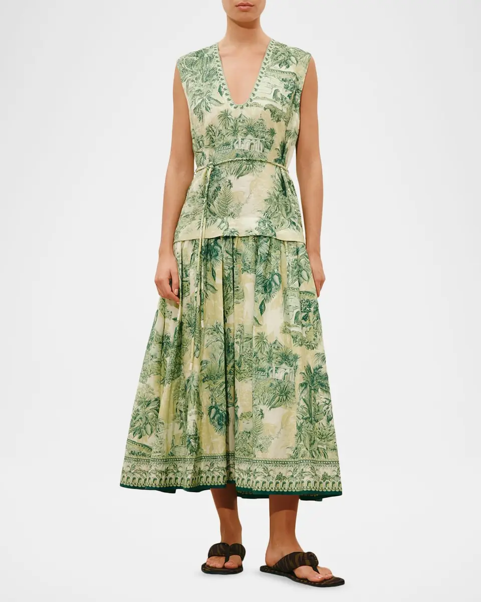 ALÉMAIS Sara Printed Midi Dress | Thumbnail 2 ALÉMAIS Sara Printed Midi Dress | Thumbnail 2