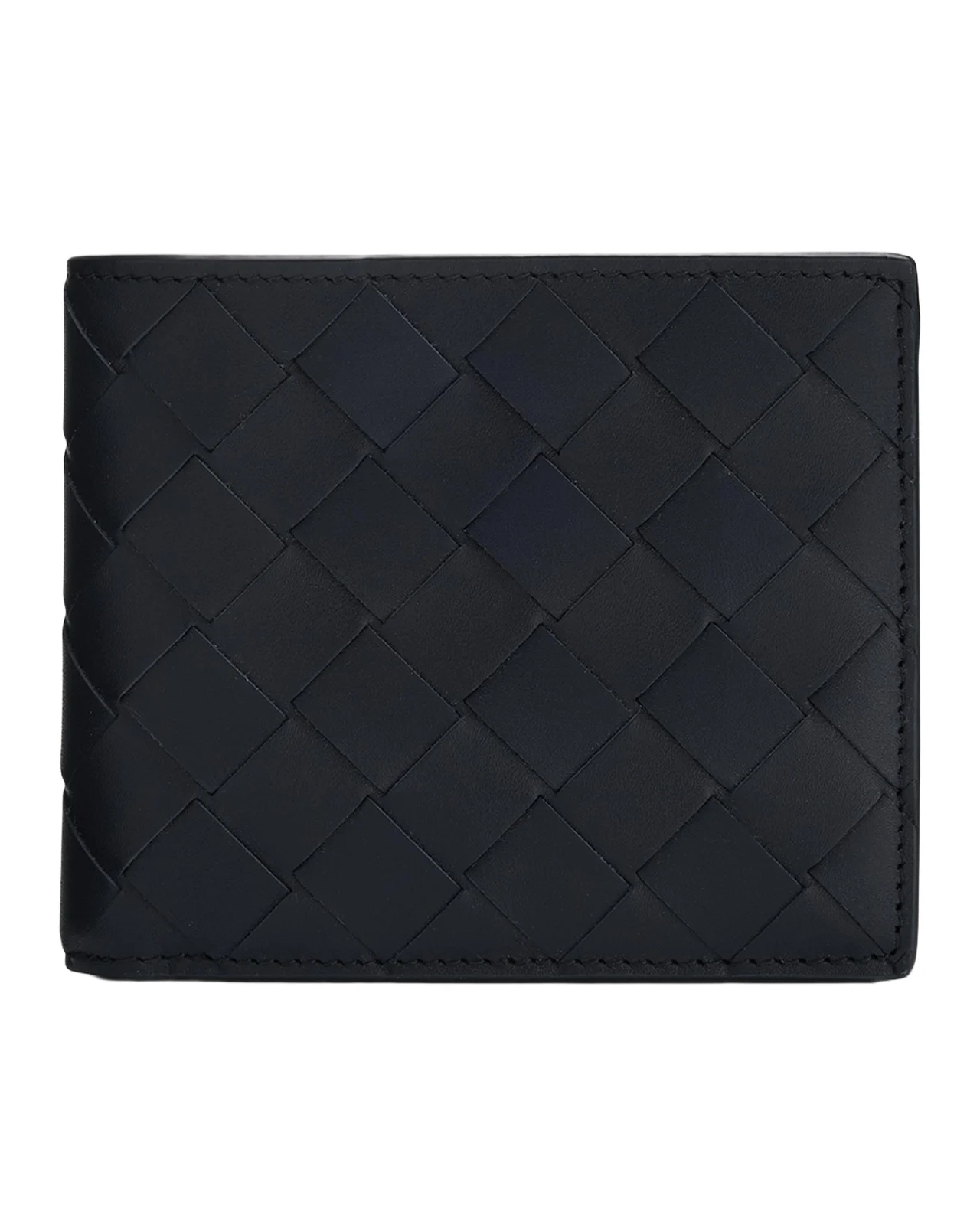 Men's Intrecciato 15 Bicolor Leather Bifold Wallet Men's Intrecciato 15 Bicolor Leather Bifold Wallet