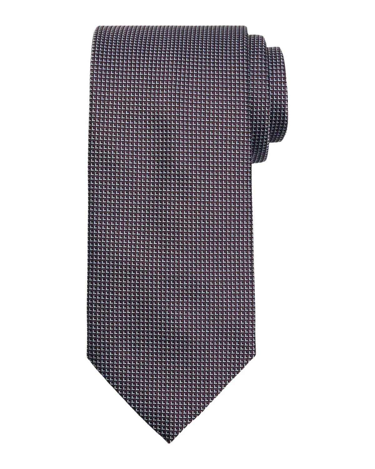 Men's Micro-Geometric Square Jacquard Silk Tie Men's Micro-Geometric Square Jacquard Silk Tie
