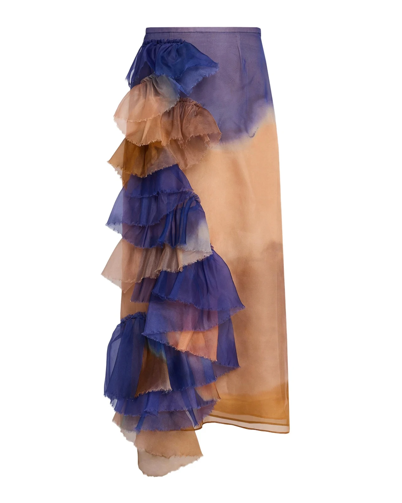 x Helen Frankenthaler Yelena Ruffled Silk-Organza Skirt x Helen Frankenthaler Yelena Ruffled Silk-Organza Skirt