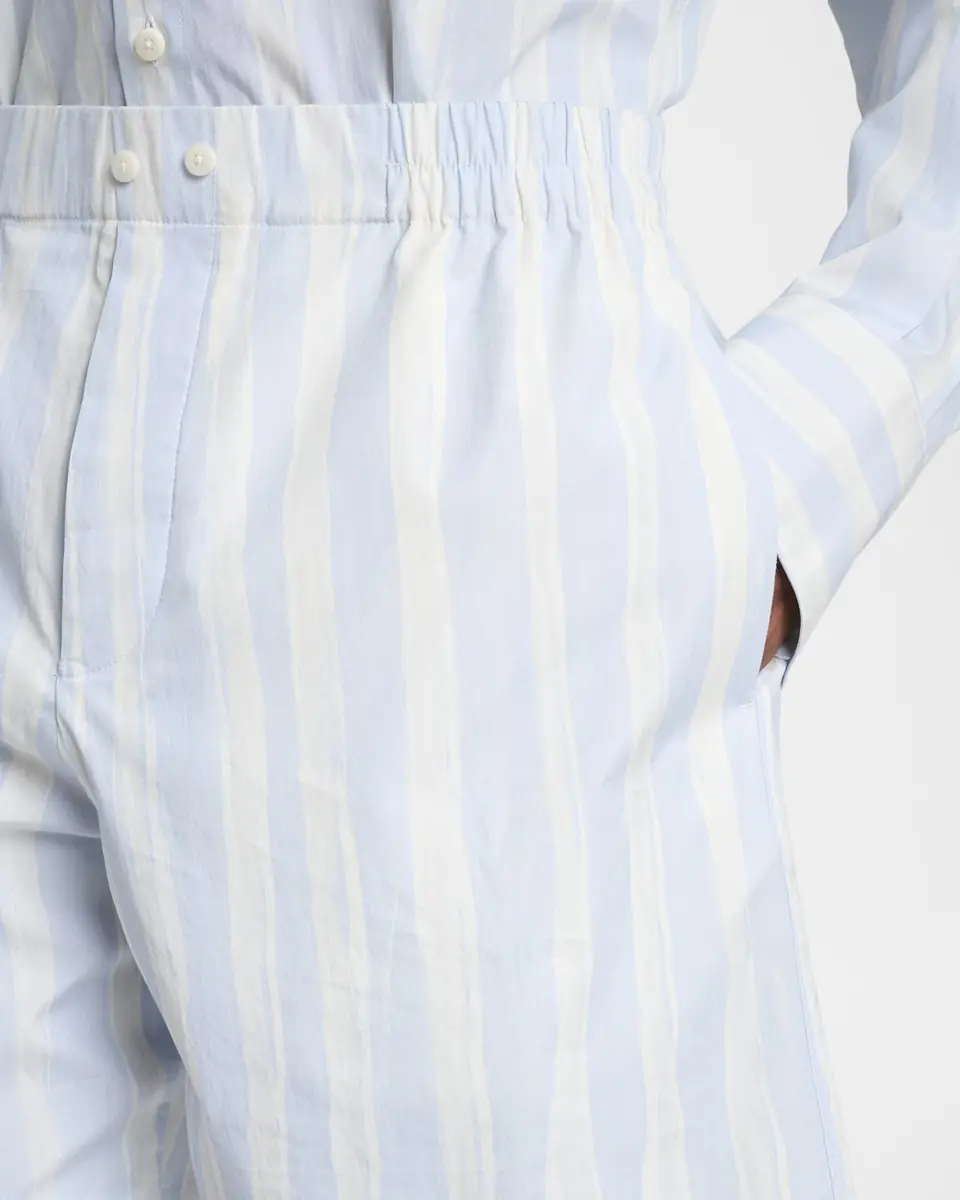 Jacquemus Men's Cotton Stripe Relaxed Flat-Front Shorts | Thumbnail 5 Jacquemus Men's Cotton Stripe Relaxed Flat-Front Shorts | Thumbnail 5