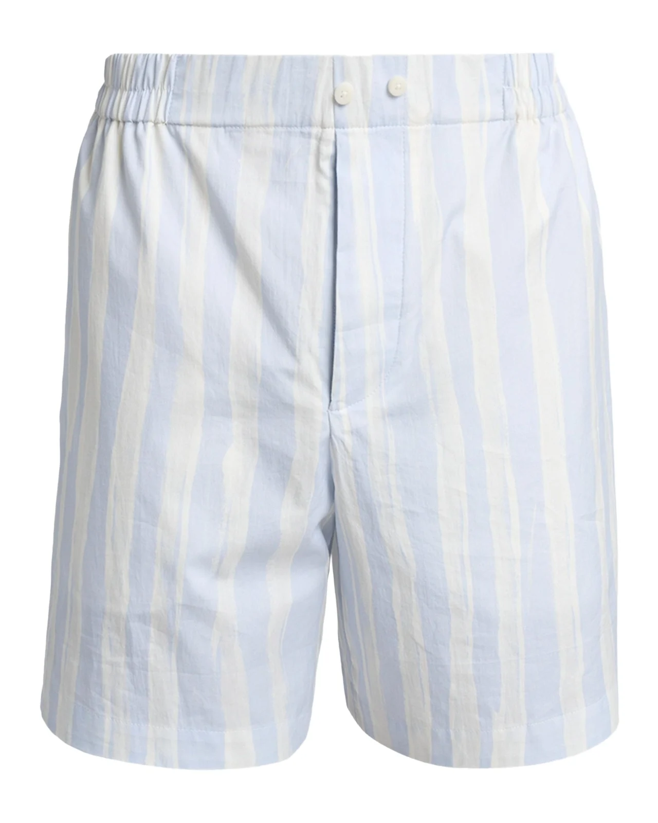 Men's Cotton Stripe Relaxed Flat-Front Shorts