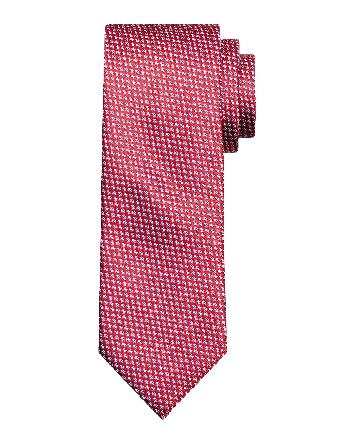 Men's Geometric-Woven Jacquard Silk Tie Men's Geometric-Woven Jacquard Silk Tie