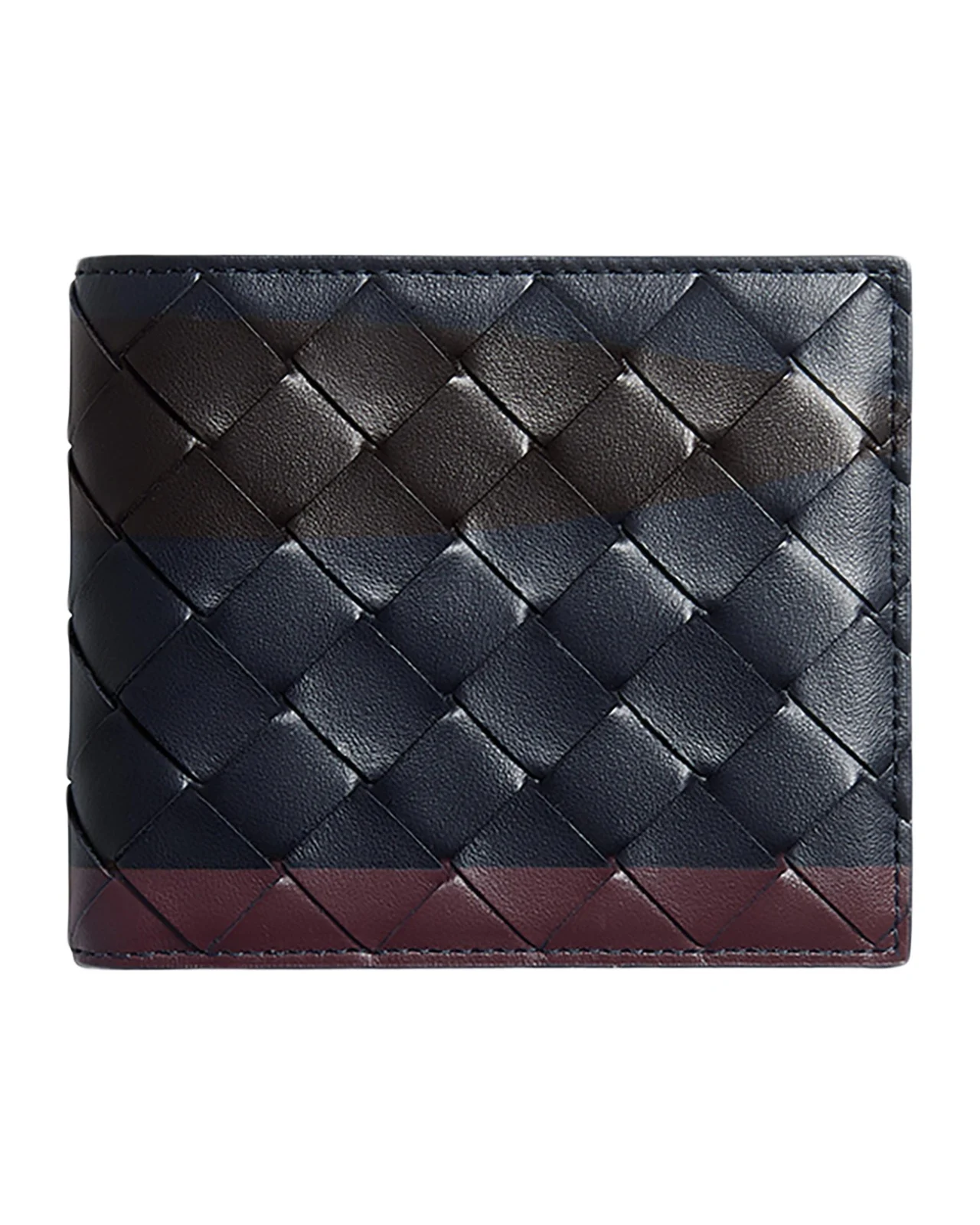 Men's Intrecciato Airbrushed Bifold Wallet Men's Intrecciato Airbrushed Bifold Wallet