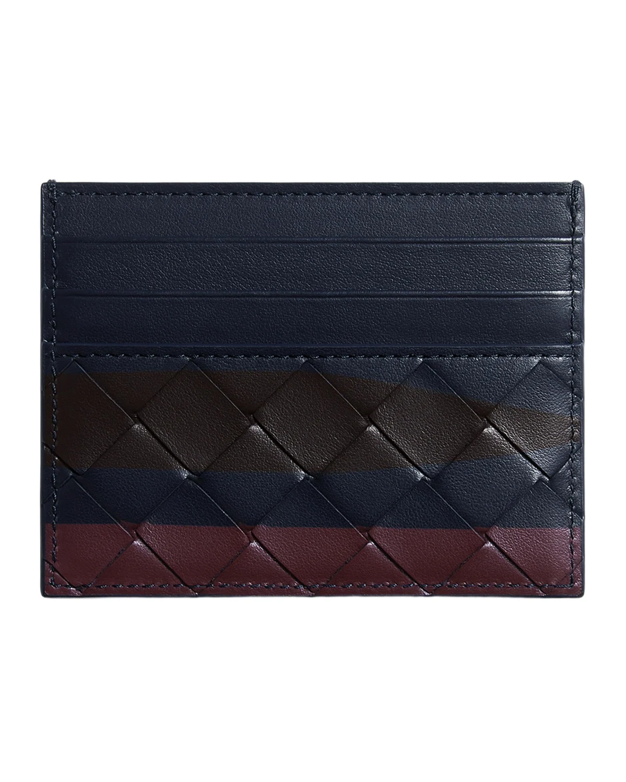 Men's Intrecciato Airbrushed Card Holder Men's Intrecciato Airbrushed Card Holder