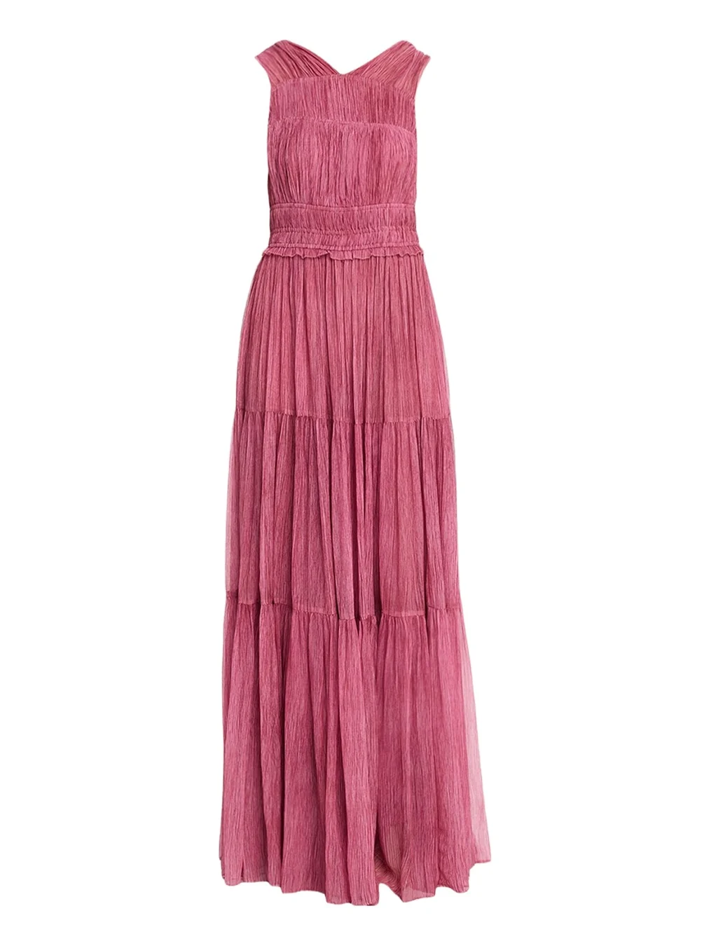 Freesia Sleeveless Silk Chiffon Gown Freesia Sleeveless Silk Chiffon Gown