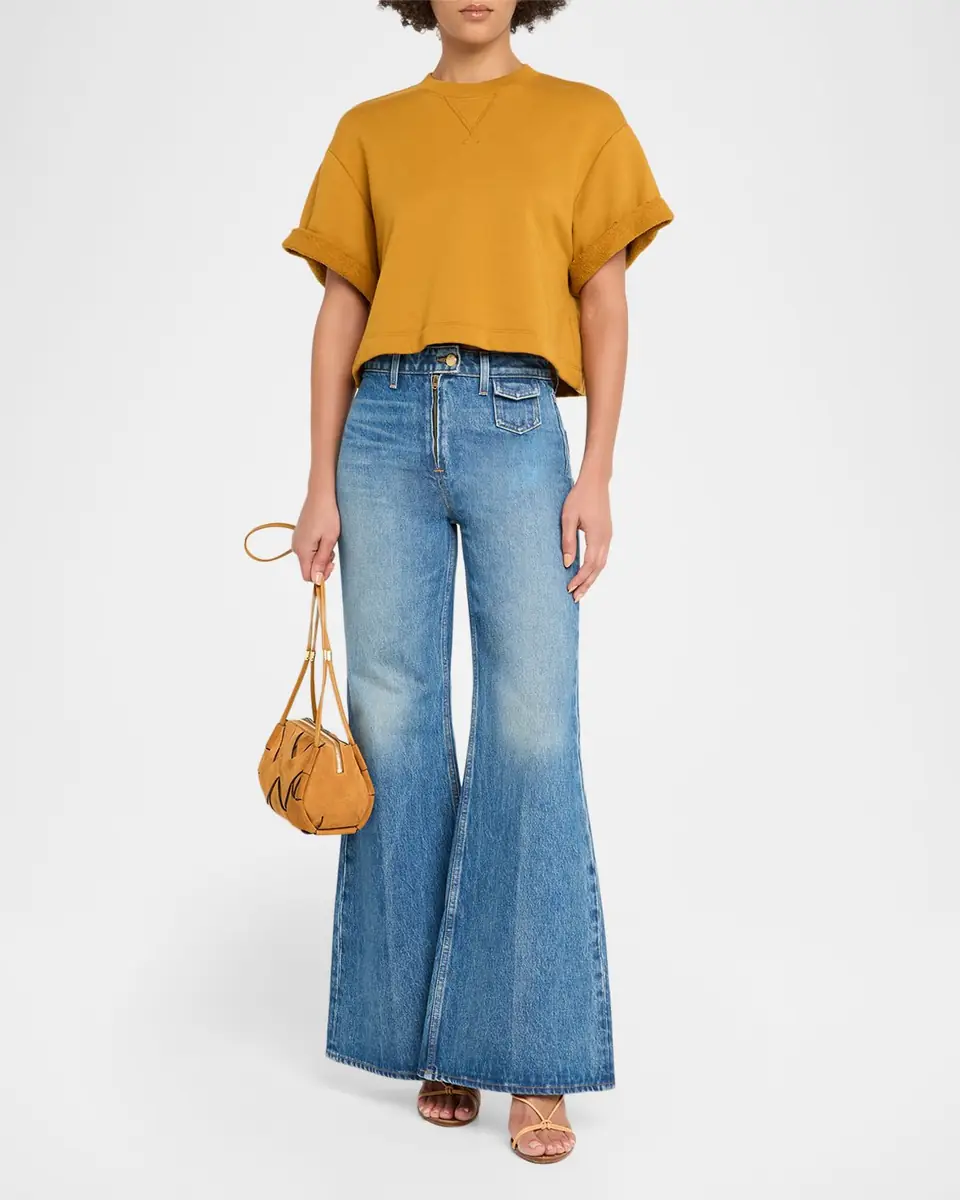 Ulla Johnson Cove Cotton-Terry Crop Top | Thumbnail 2