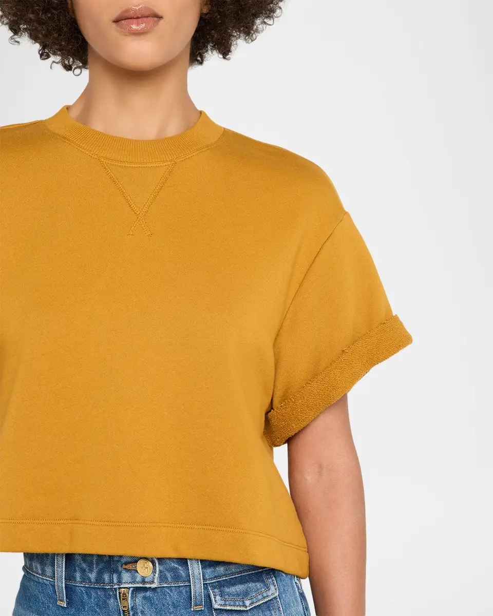 Ulla Johnson Cove Cotton-Terry Crop Top | Thumbnail 5