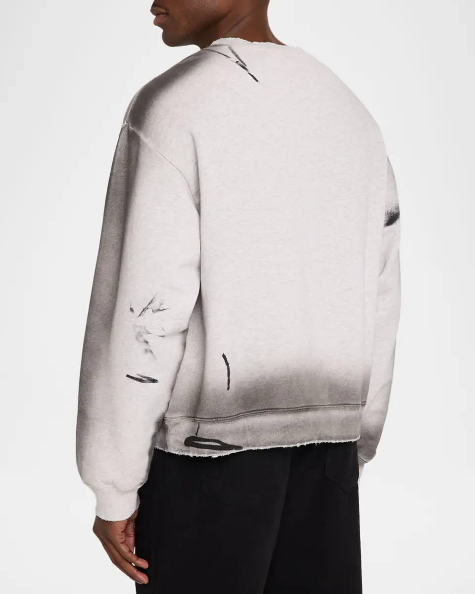 Acne Studios Men's Fransiska Cotton Sweatshirt | Thumbnail 3 Acne Studios Men's Fransiska Cotton Sweatshirt | Thumbnail 3