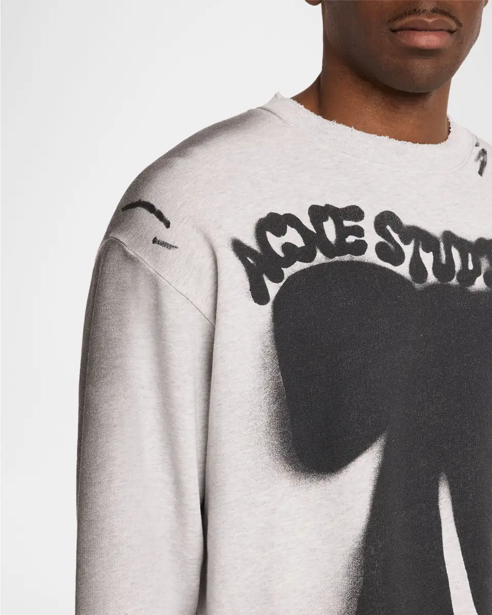 Acne Studios Men's Fransiska Cotton Sweatshirt | Thumbnail 5 Acne Studios Men's Fransiska Cotton Sweatshirt | Thumbnail 5