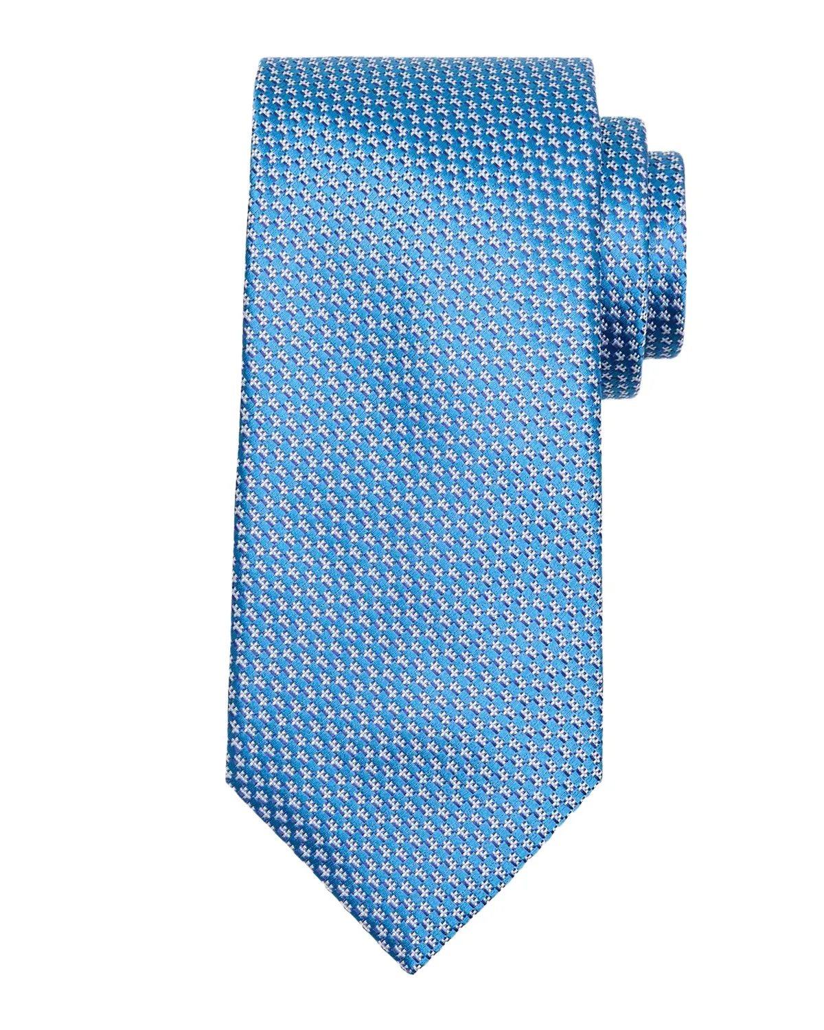 Men's Geometric-Woven Jacquard Silk Tie Men's Geometric-Woven Jacquard Silk Tie