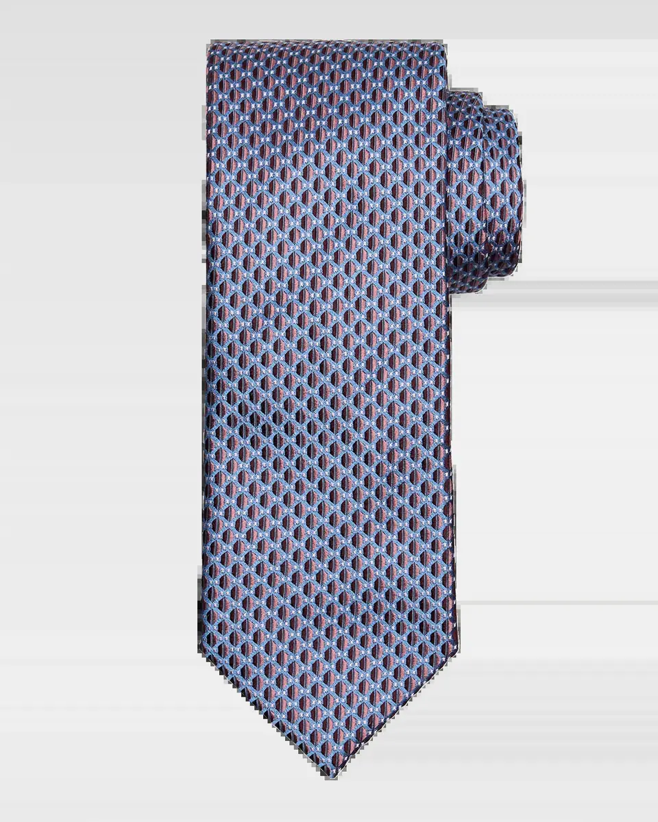 Brioni Men's Micro-Jacquard Silk Tie | Thumbnail 2