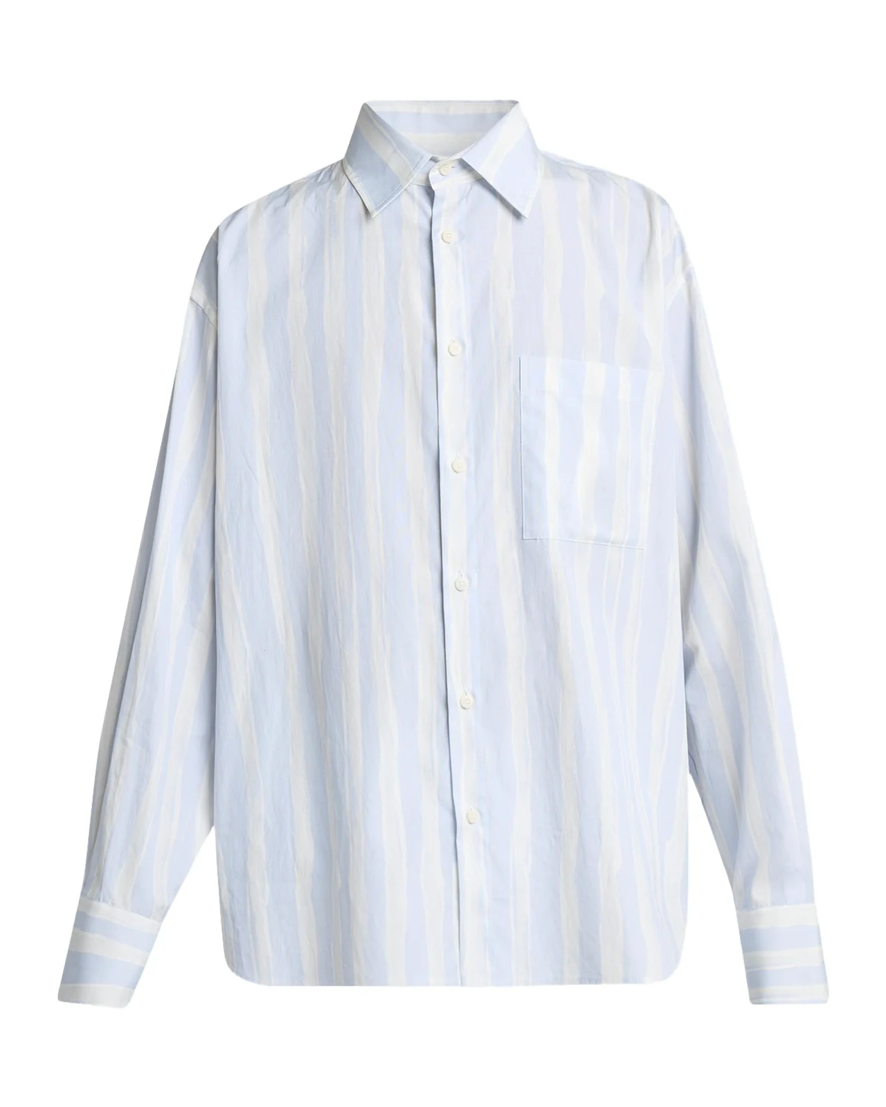 Men's Candy Stripe Relaxed Cotton Button-Down Shirt Men's Candy Stripe Relaxed Cotton Button-Down Shirt