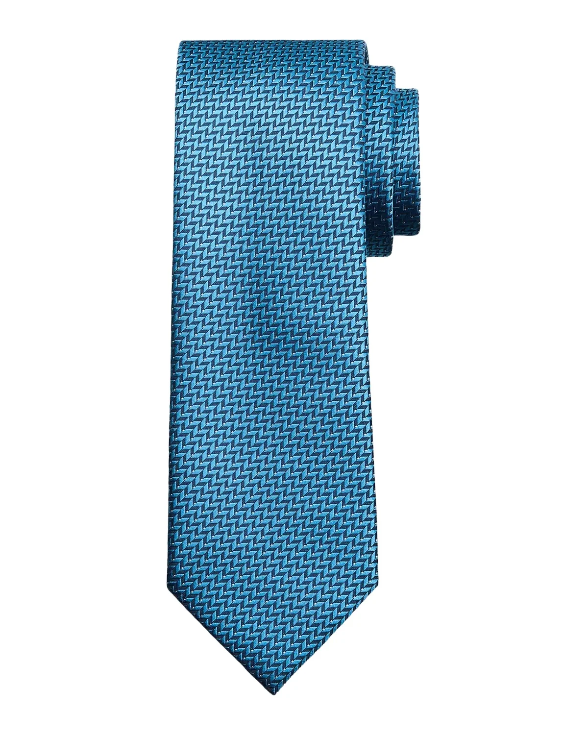 Men's Woven Herringbone Silk Tie Men's Woven Herringbone Silk Tie