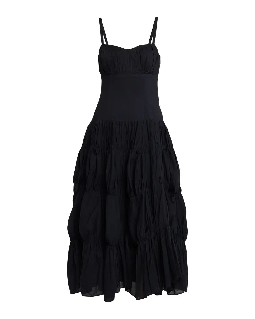 Ulla Johnson Emmalina Tiered Cotton Midi Dress | Image 1 Ulla Johnson Emmalina Tiered Cotton Midi Dress | Image 1