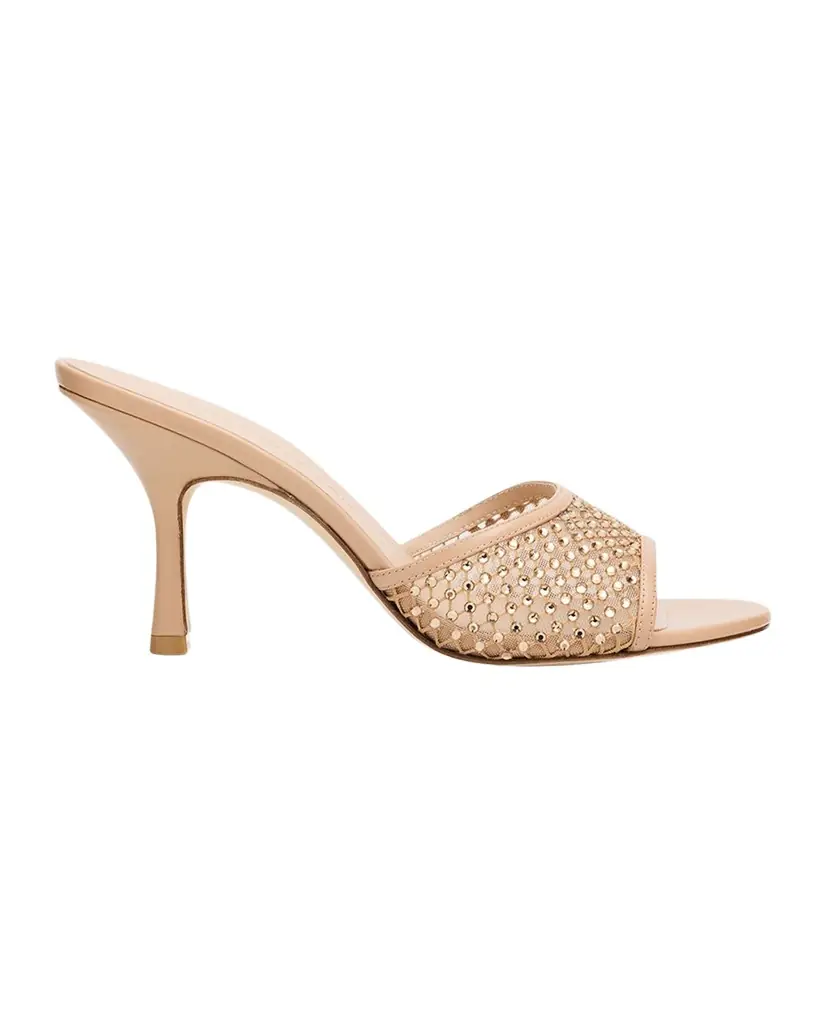 Stuart Weitzman 5mm Bareitall Mesh and Leather Sandals | Image 1 Stuart Weitzman 5mm Bareitall Mesh and Leather Sandals | Image 1