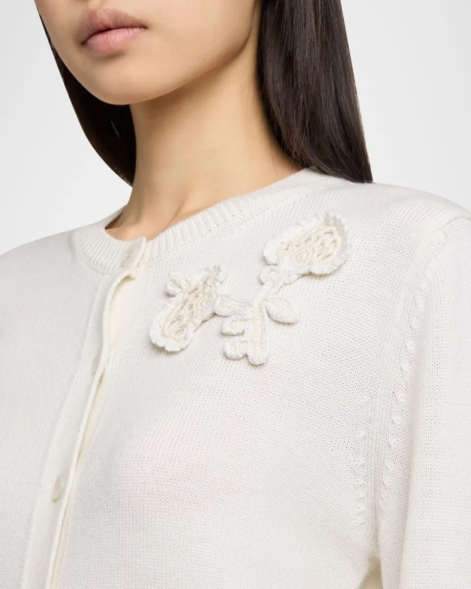 Erdem Floral Applique Wool Knit Cardigan | Thumbnail 5 Erdem Floral Applique Wool Knit Cardigan | Thumbnail 5
