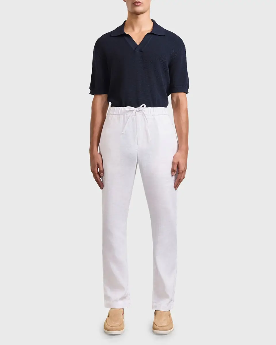 Frescobol Carioca Men's Oscar Solid Linen Pants | Thumbnail 2 Frescobol Carioca Men's Oscar Solid Linen Pants | Thumbnail 2