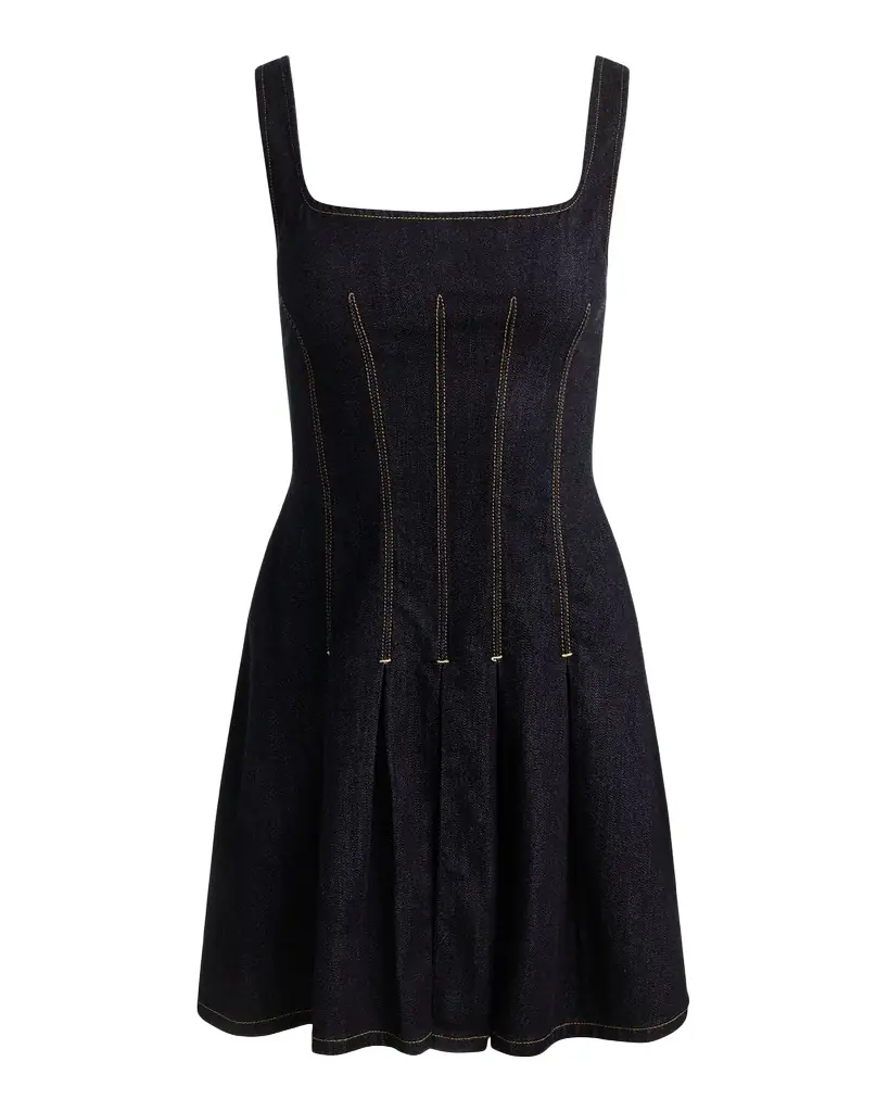 Hollis Flared Denim Mini Dress Hollis Flared Denim Mini Dress