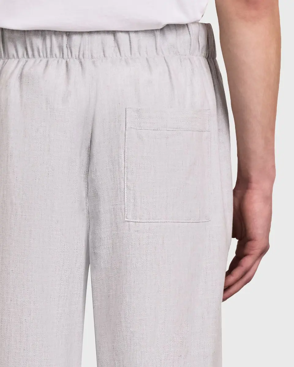 Frescobol Carioca Men's Oscar Linen & Cotton Drawstring Trousers | Thumbnail 4 Frescobol Carioca Men's Oscar Linen & Cotton Drawstring Trousers | Thumbnail 4