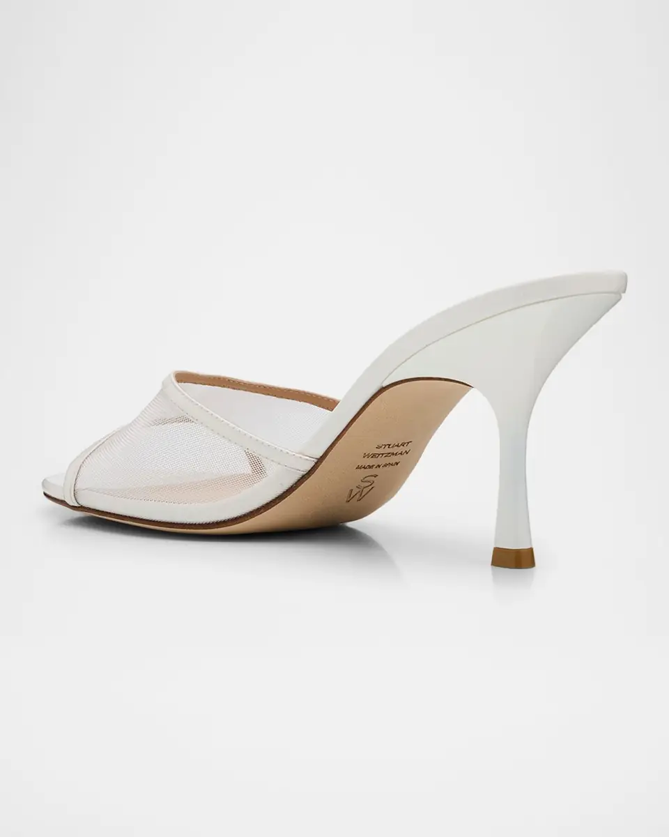 Stuart Weitzman 85mm Bareitall Mesh and Patent Leather Sandals | Thumbnail 4 Stuart Weitzman 85mm Bareitall Mesh and Patent Leather Sandals | Thumbnail 4