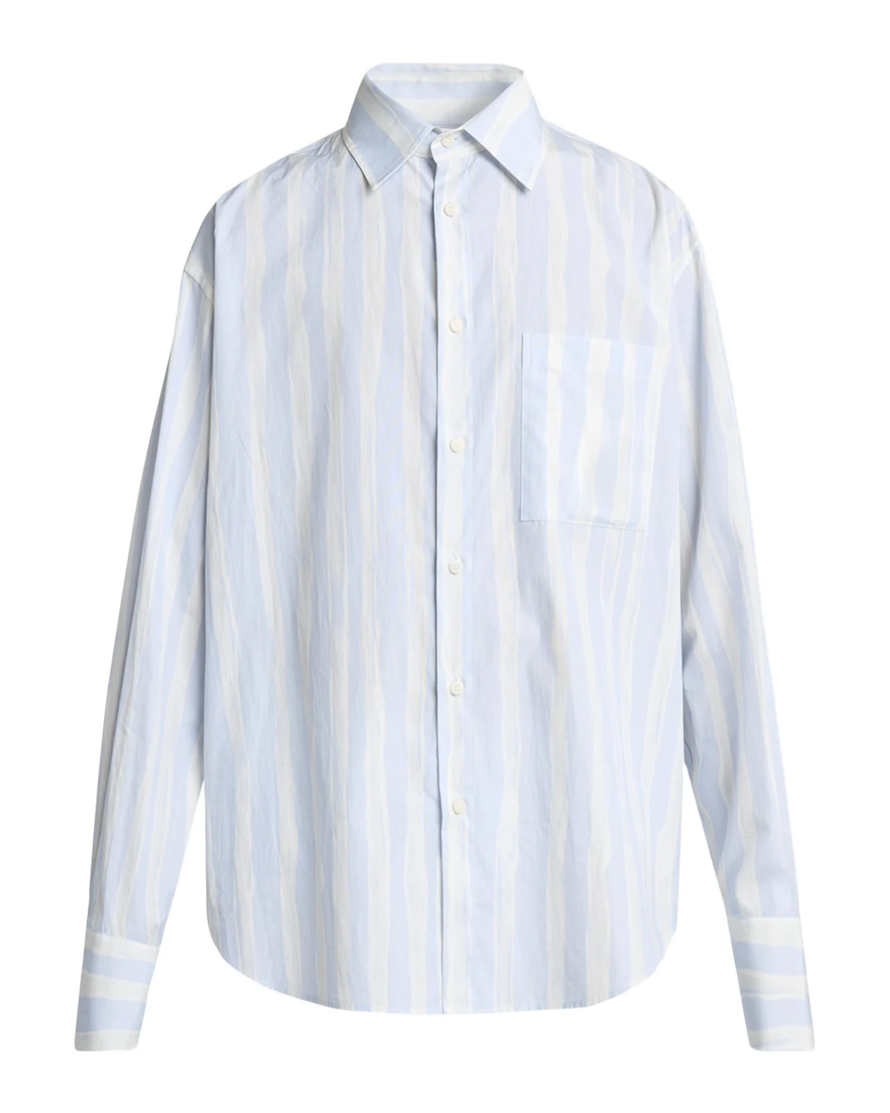 Men's Candy Stripe Relaxed Cotton Button-Down Shirt Men's Candy Stripe Relaxed Cotton Button-Down Shirt