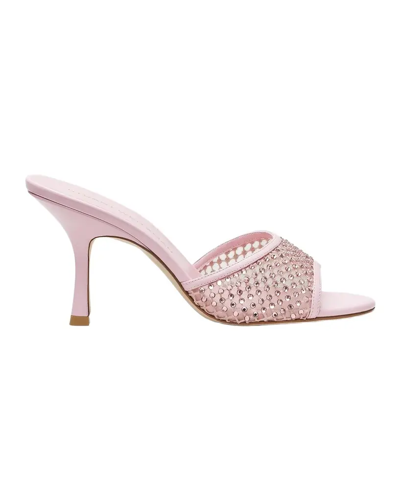 Stuart Weitzman 85mm Bareitall Mesh and Leather Sandals | Image 1 Stuart Weitzman 85mm Bareitall Mesh and Leather Sandals | Image 1