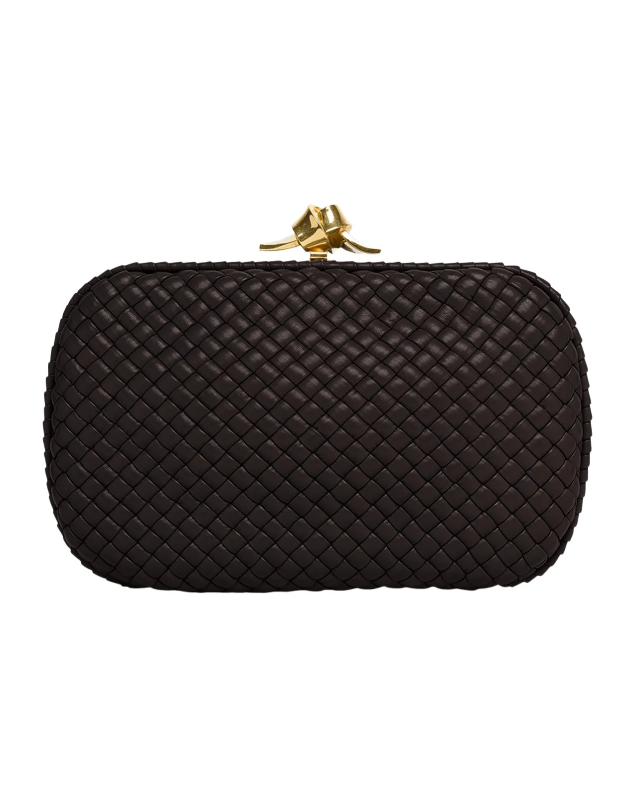 Padded Leather Sculptural Knot Clutch Bag Padded Leather Sculptural Knot Clutch Bag
