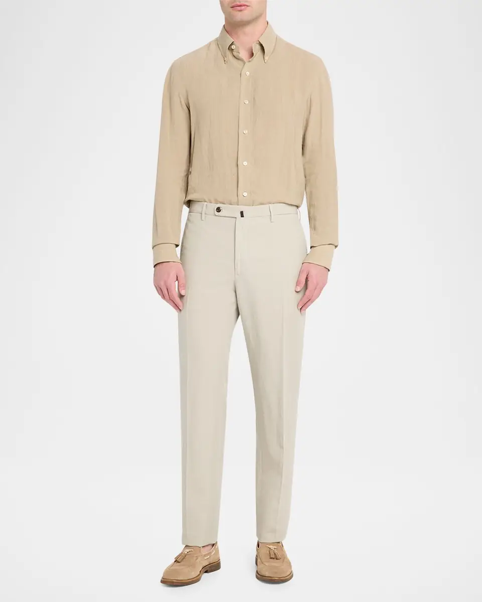 Incotex Men's Slim-Fit Chinolino Trousers | Thumbnail 2 Incotex Men's Slim-Fit Chinolino Trousers | Thumbnail 2