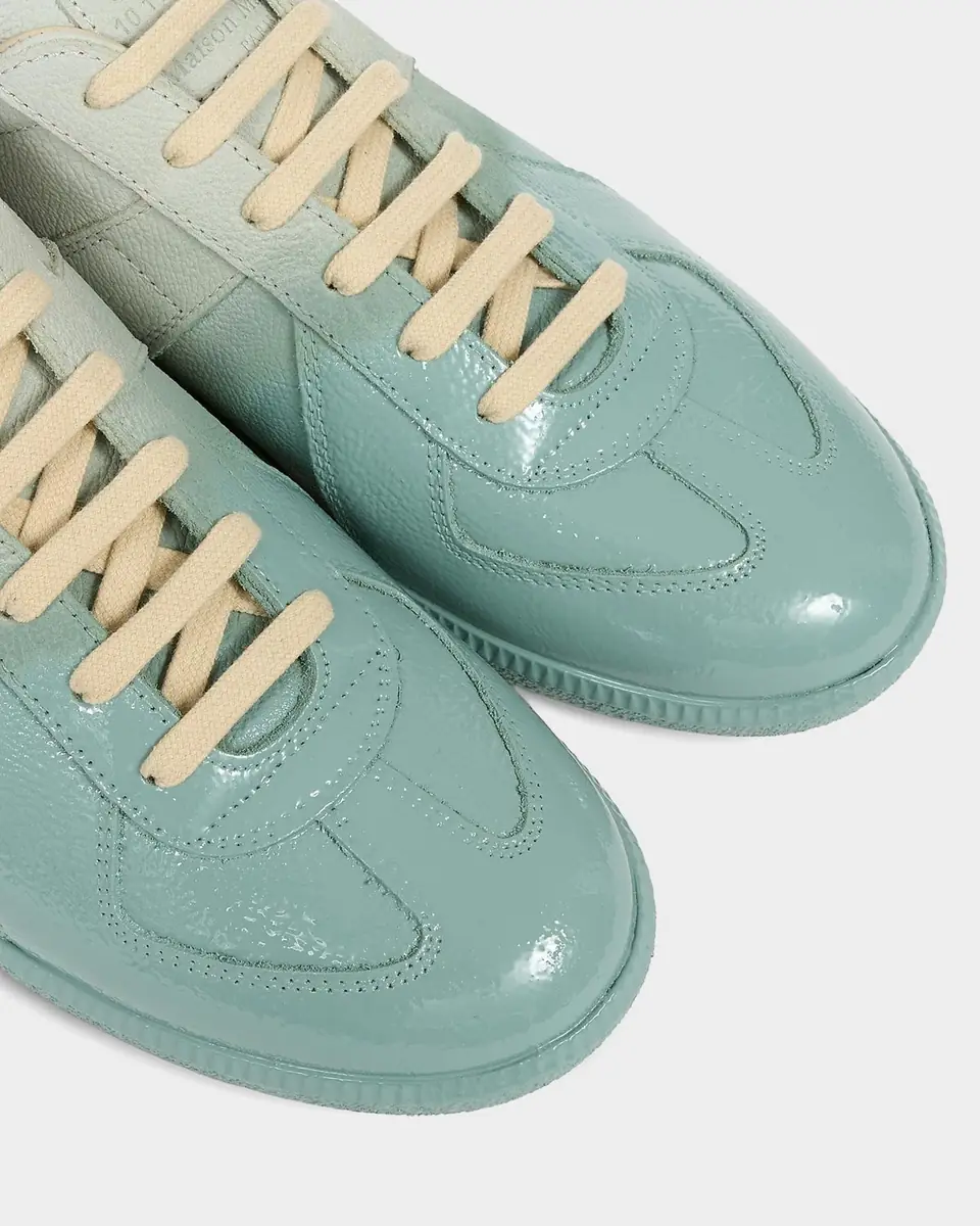Maison Margiela Men's Replica Sprayed Leather Low-Top Sneakers | Thumbnail 3 Maison Margiela Men's Replica Sprayed Leather Low-Top Sneakers | Thumbnail 3
