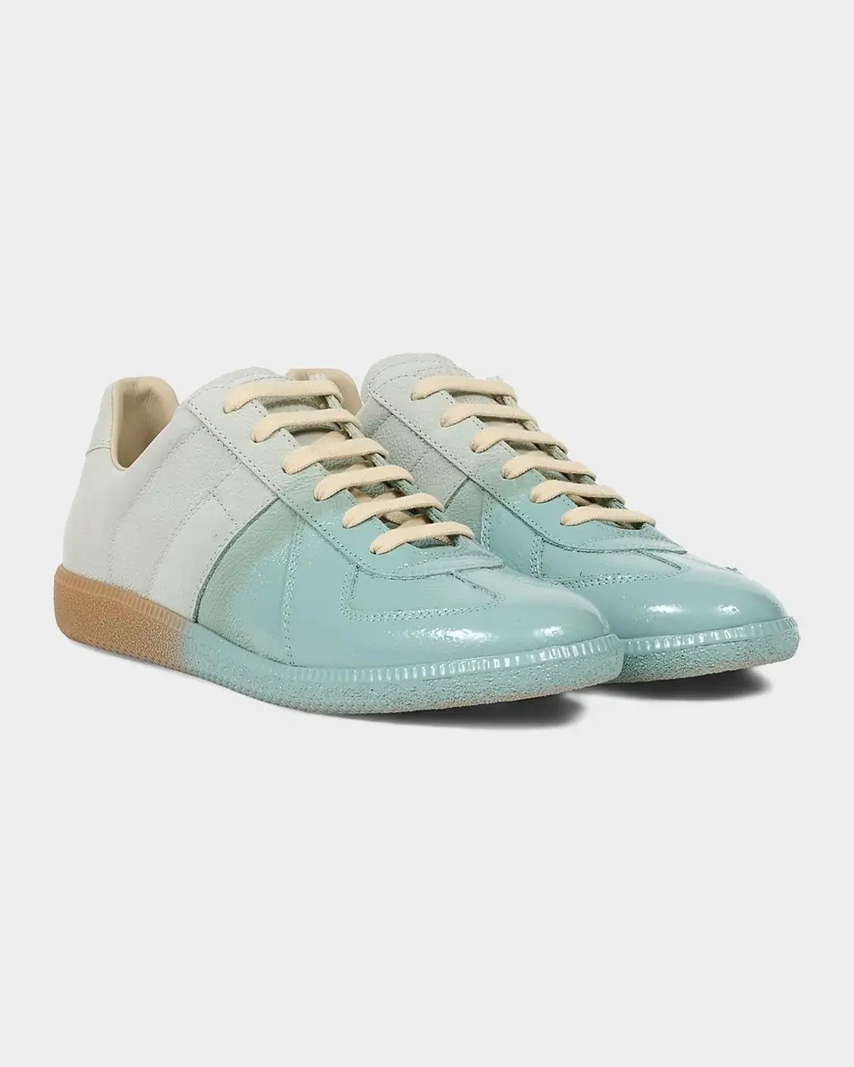 Maison Margiela Men's Replica Sprayed Leather Low-Top Sneakers | Thumbnail 5 Maison Margiela Men's Replica Sprayed Leather Low-Top Sneakers | Thumbnail 5
