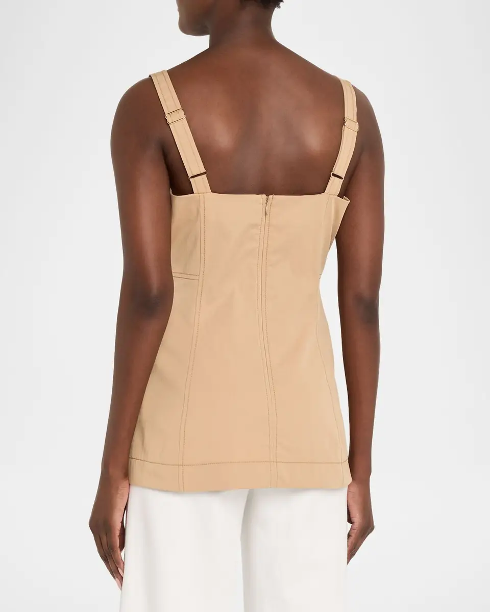 Veronica Beard Kariselle Sleeveless Square-Neck Top | Thumbnail 3 Veronica Beard Kariselle Sleeveless Square-Neck Top | Thumbnail 3