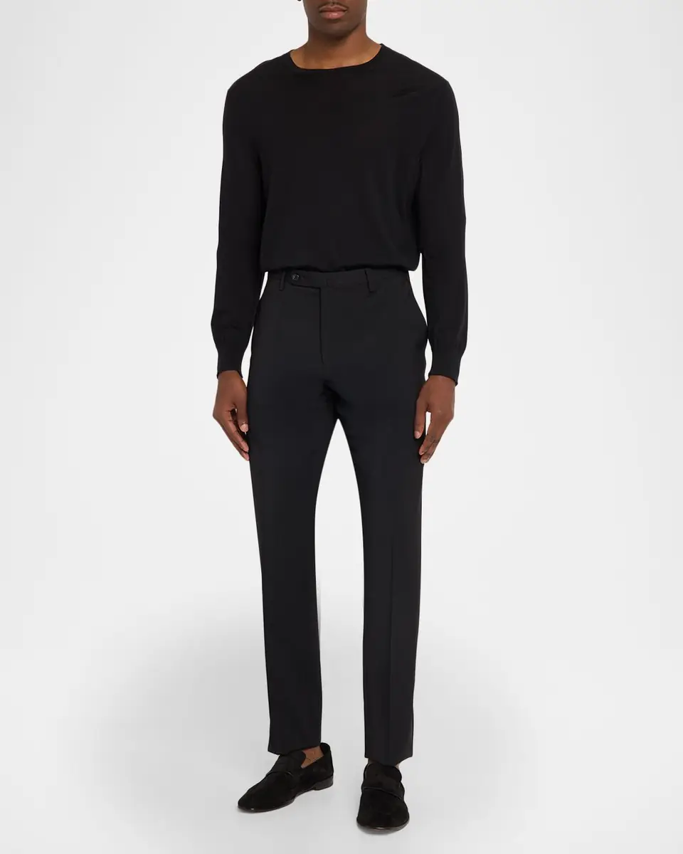Incotex Men's Slim-Fit Tropical Wool Trousers | Thumbnail 2 Incotex Men's Slim-Fit Tropical Wool Trousers | Thumbnail 2