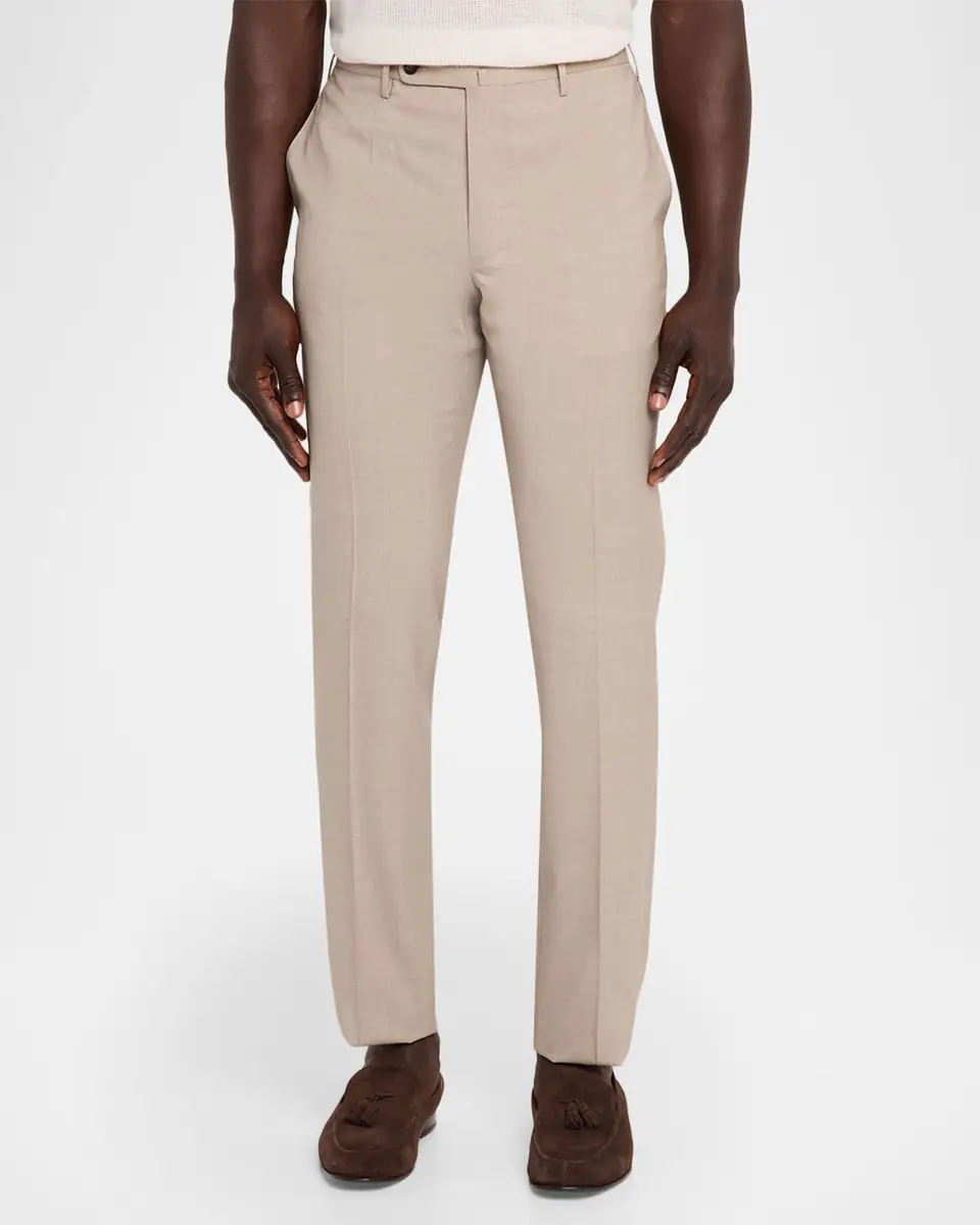 Incotex Men's Slim-Fit Tropical Wool Trousers | Thumbnail 4 Incotex Men's Slim-Fit Tropical Wool Trousers | Thumbnail 4