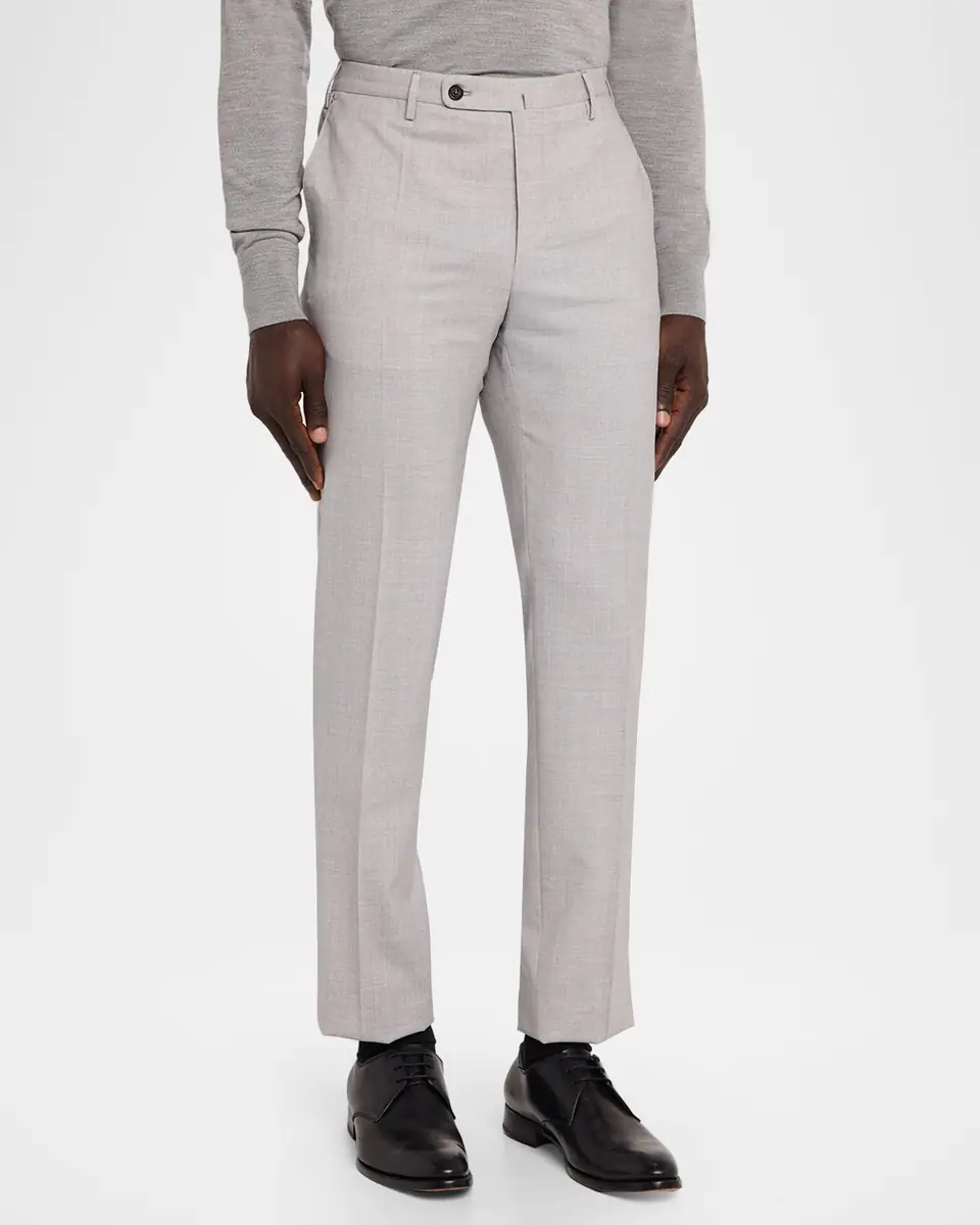 Incotex Men's Slim-Fit Tropical Wool Trousers | Thumbnail 4 Incotex Men's Slim-Fit Tropical Wool Trousers | Thumbnail 4