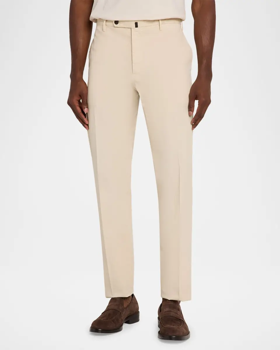 Incotex Men's Pressed-Crease Cotton Trousers | Thumbnail 4 Incotex Men's Pressed-Crease Cotton Trousers | Thumbnail 4