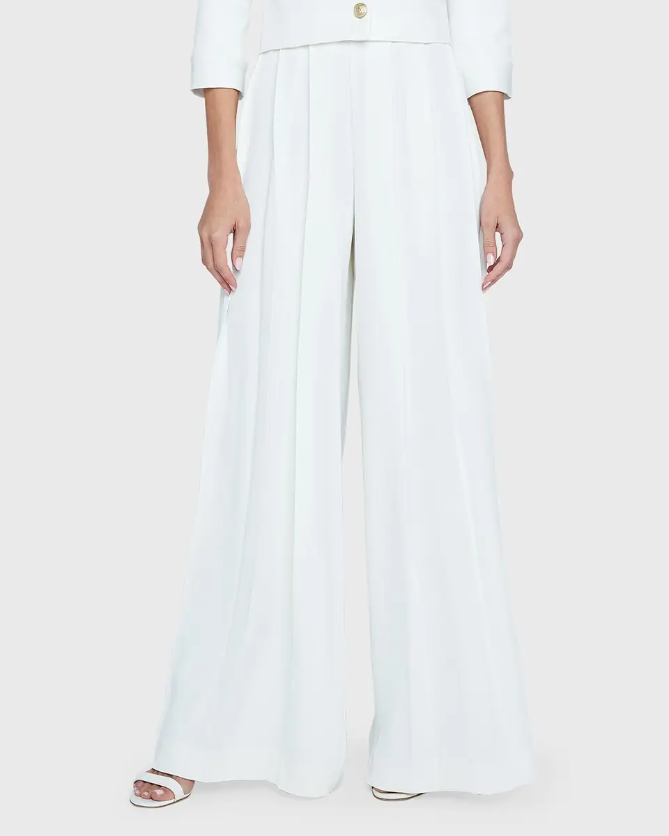 L'Agence Nova Mid-Rise Wide-Leg Pleated Pants | Thumbnail 5