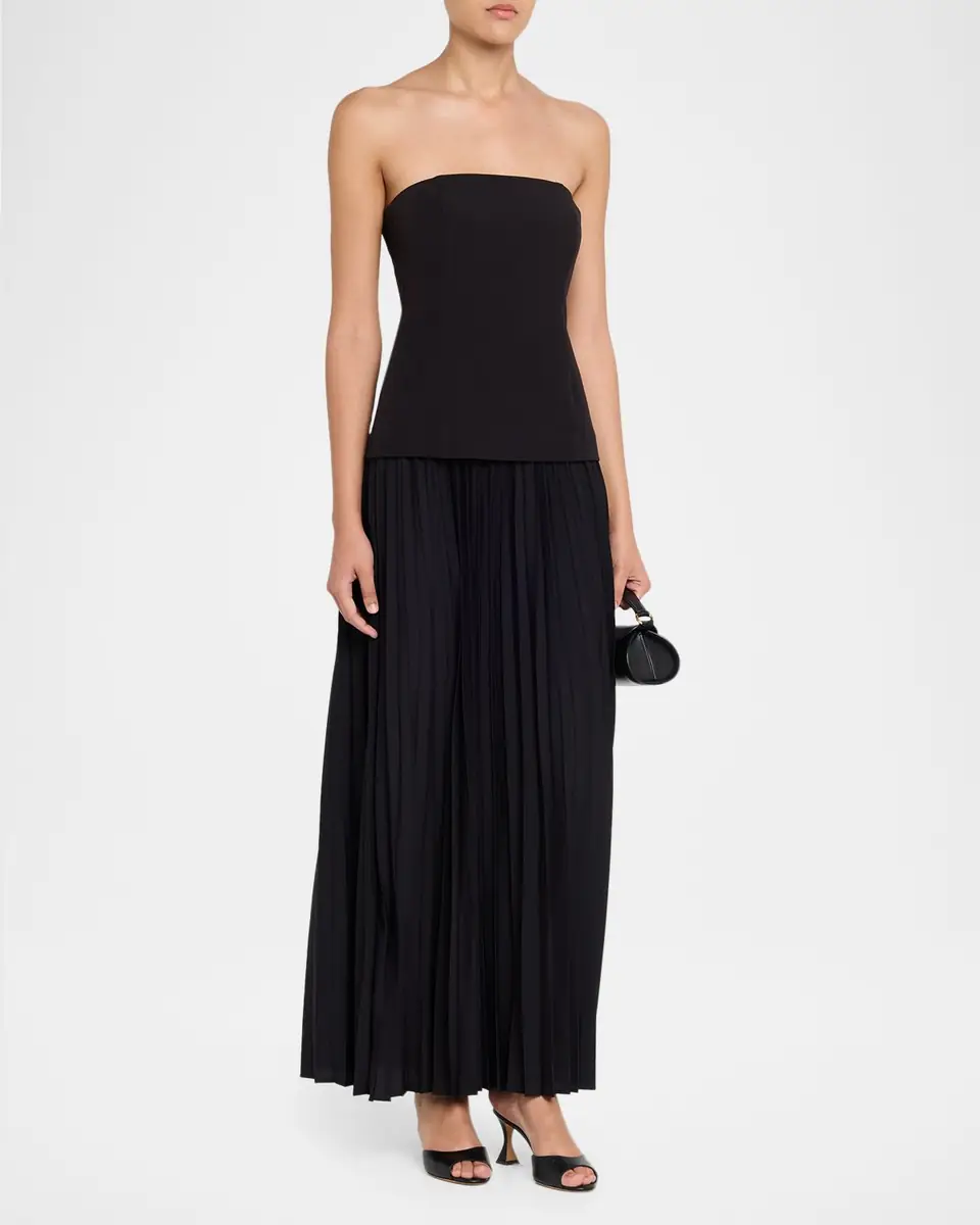 Generation Love Cody Pleated Strapless Dress | Thumbnail 4