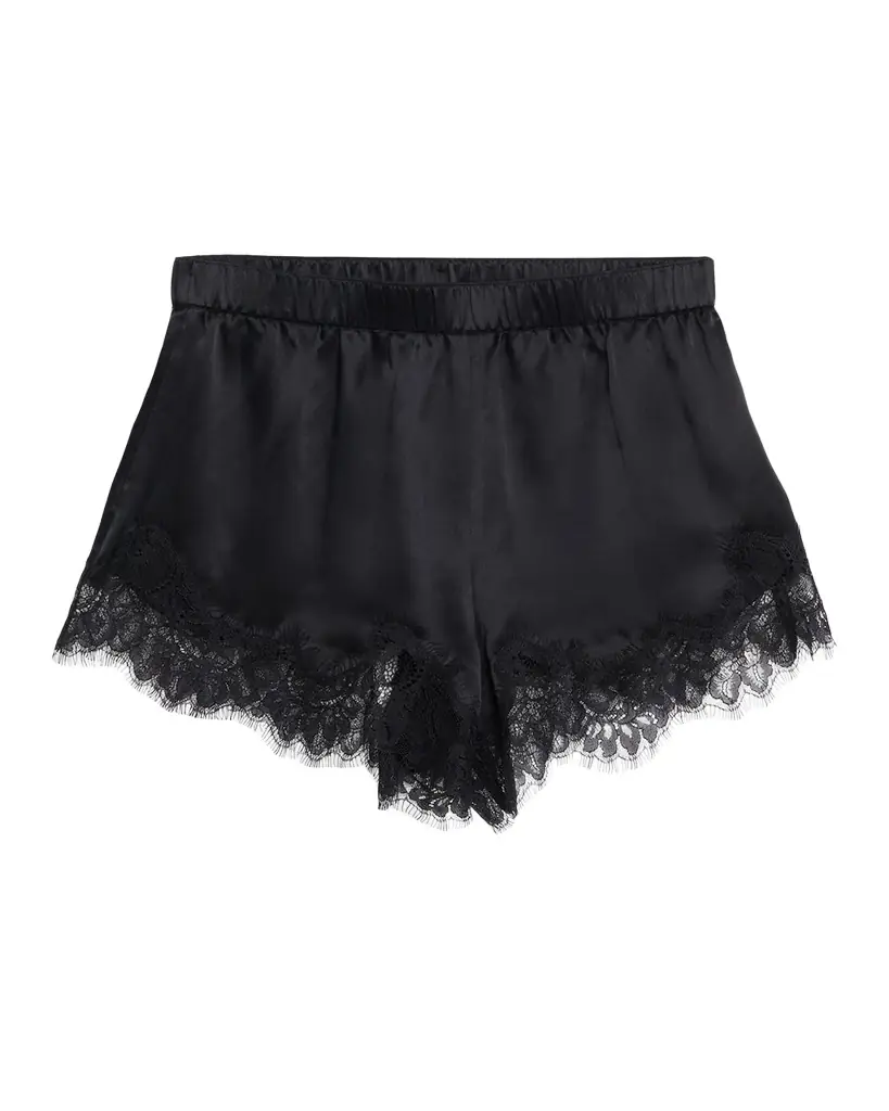 L'Agence Joy Silk Lace Shorts